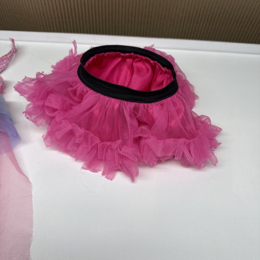 Build A Bear Beary Fairy Friends Rainbow Unicorn Dress Pink Sequins & Tutu lot - Picture 3 of 4